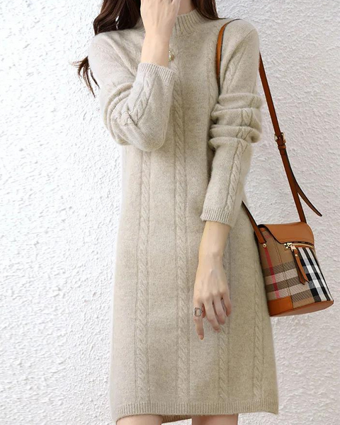 Robe beige hiver