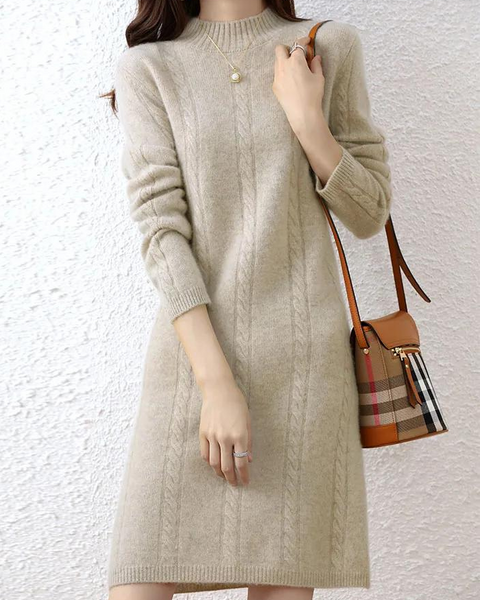 Robe beige hiver Beige / S