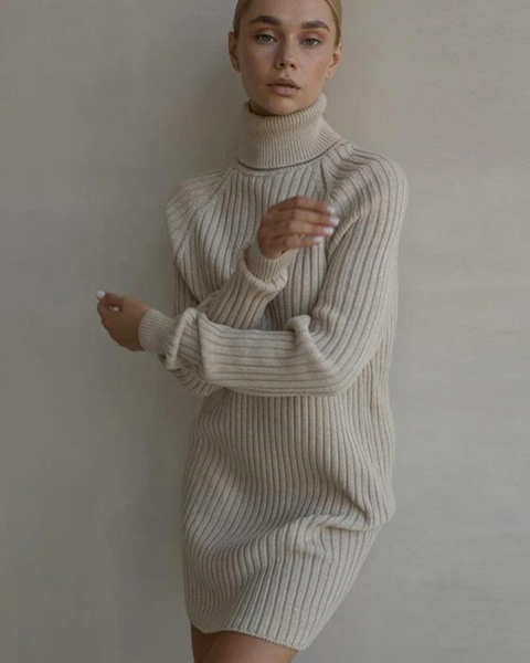 Robe d’hiver col roulé