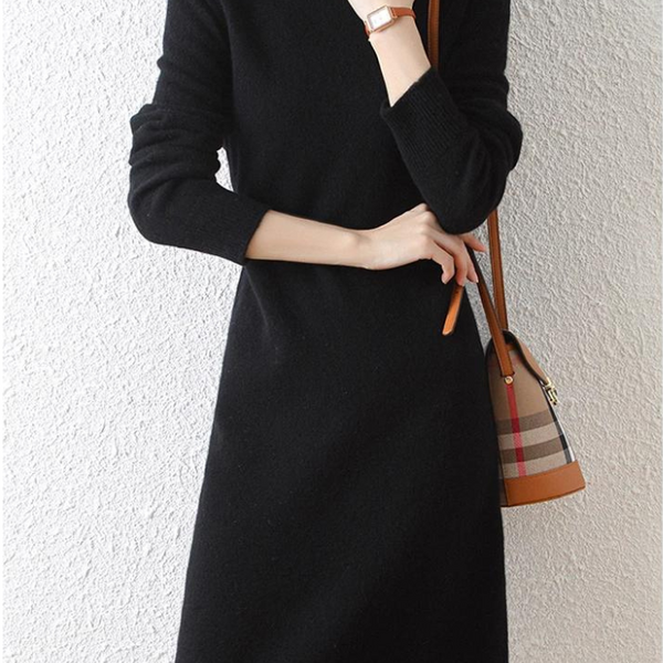 Robe noire hiver Noir / S