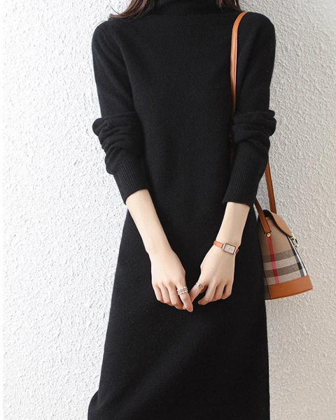 Robe noire hiver