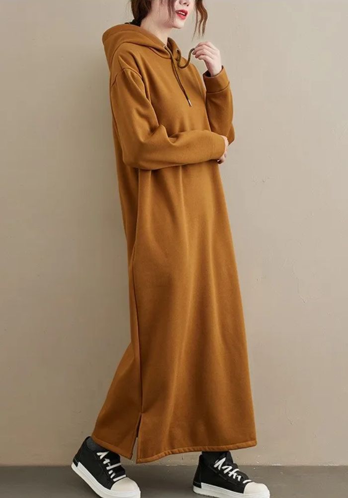 Robe hiver à capuche