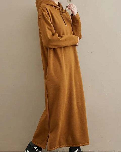 Robe hiver à capuche