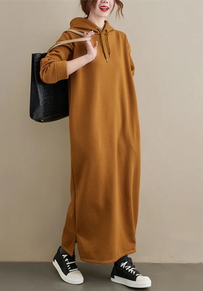 Robe hiver à capuche