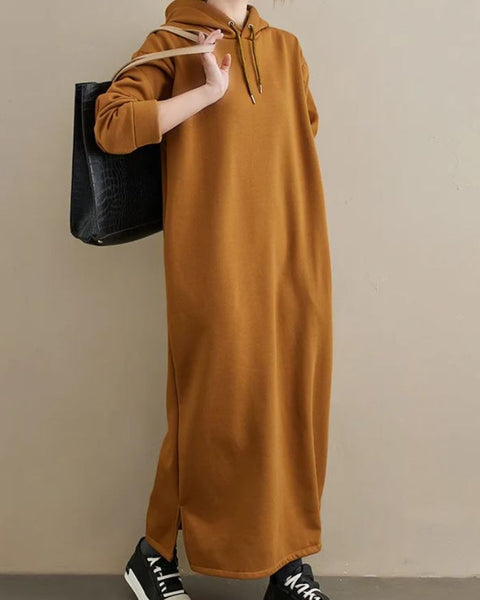 Robe hiver à capuche