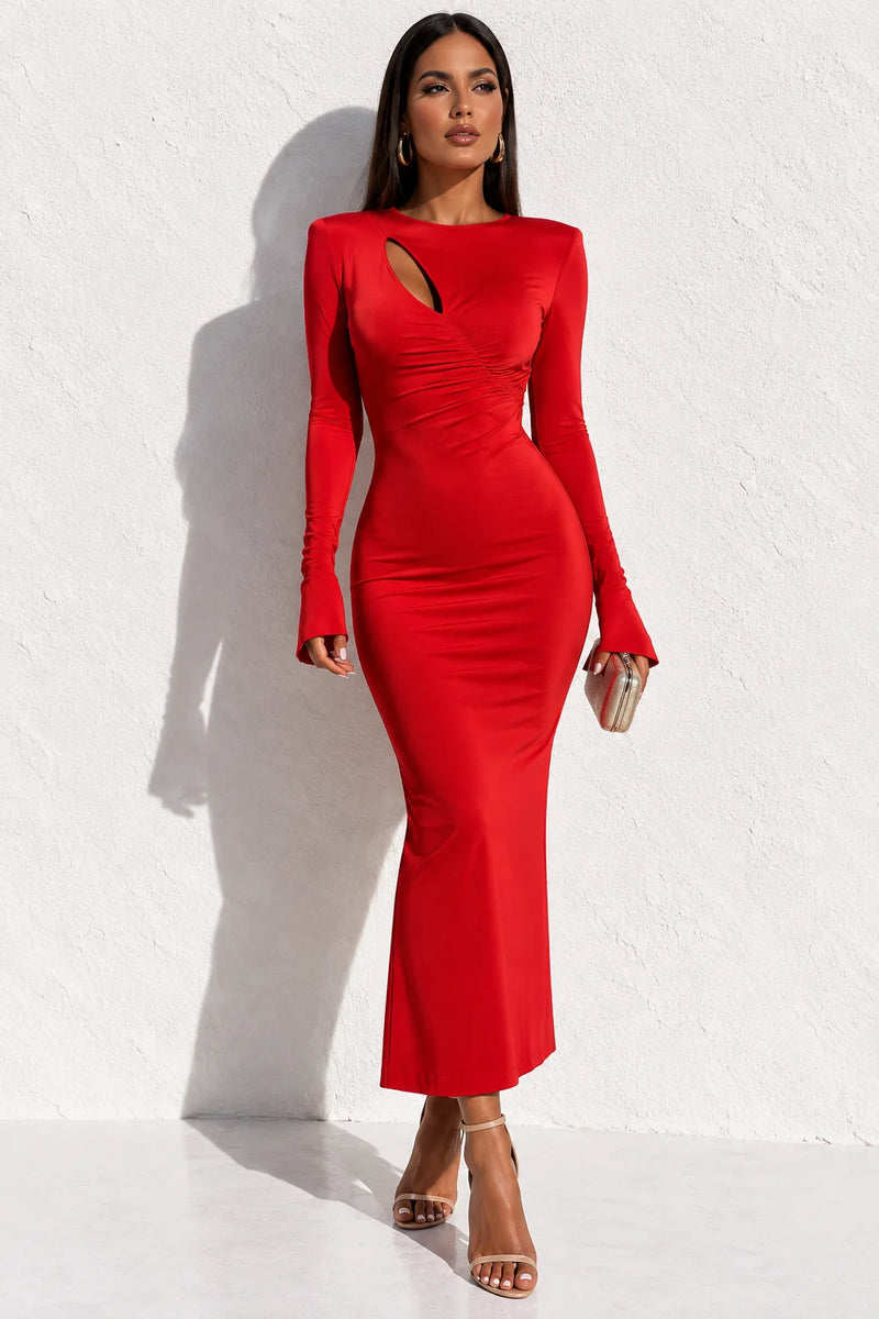 Robe automne hiver Rouge / S