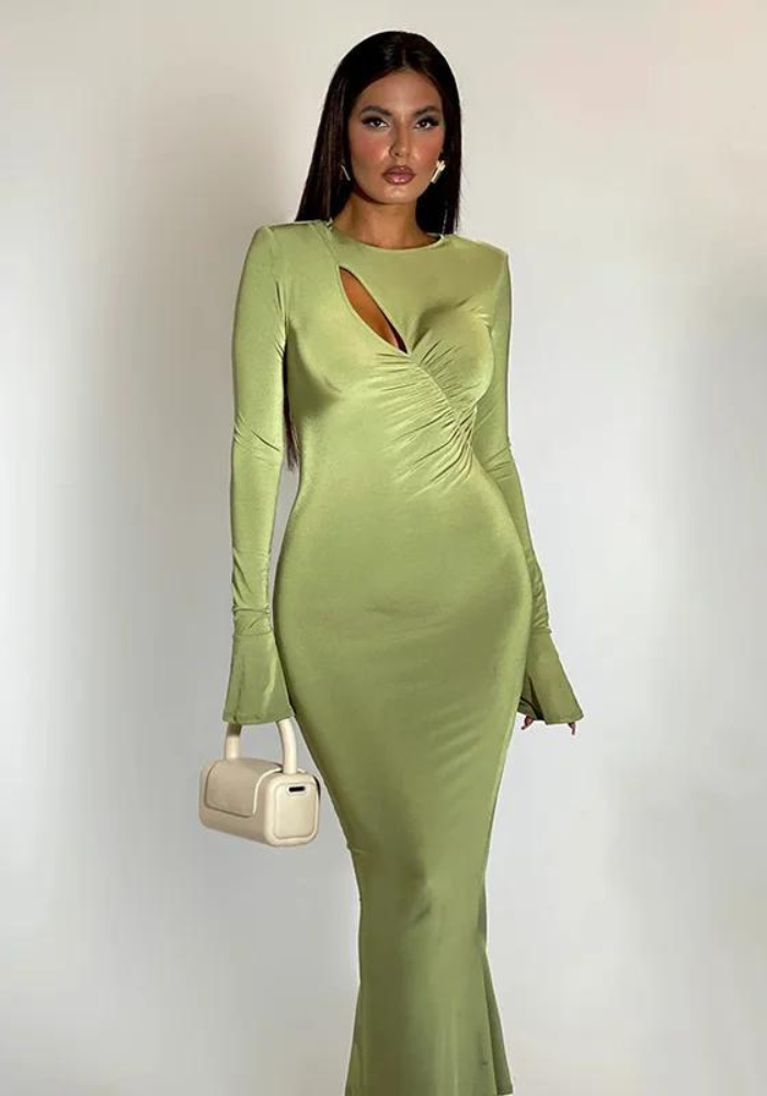 Robe automne hiver Vert / S