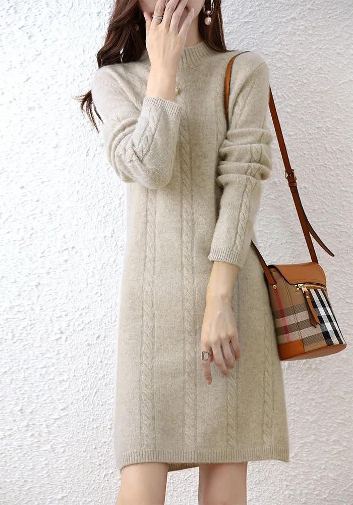 Robe beige hiver