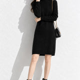 Robe beige hiver Noir / S