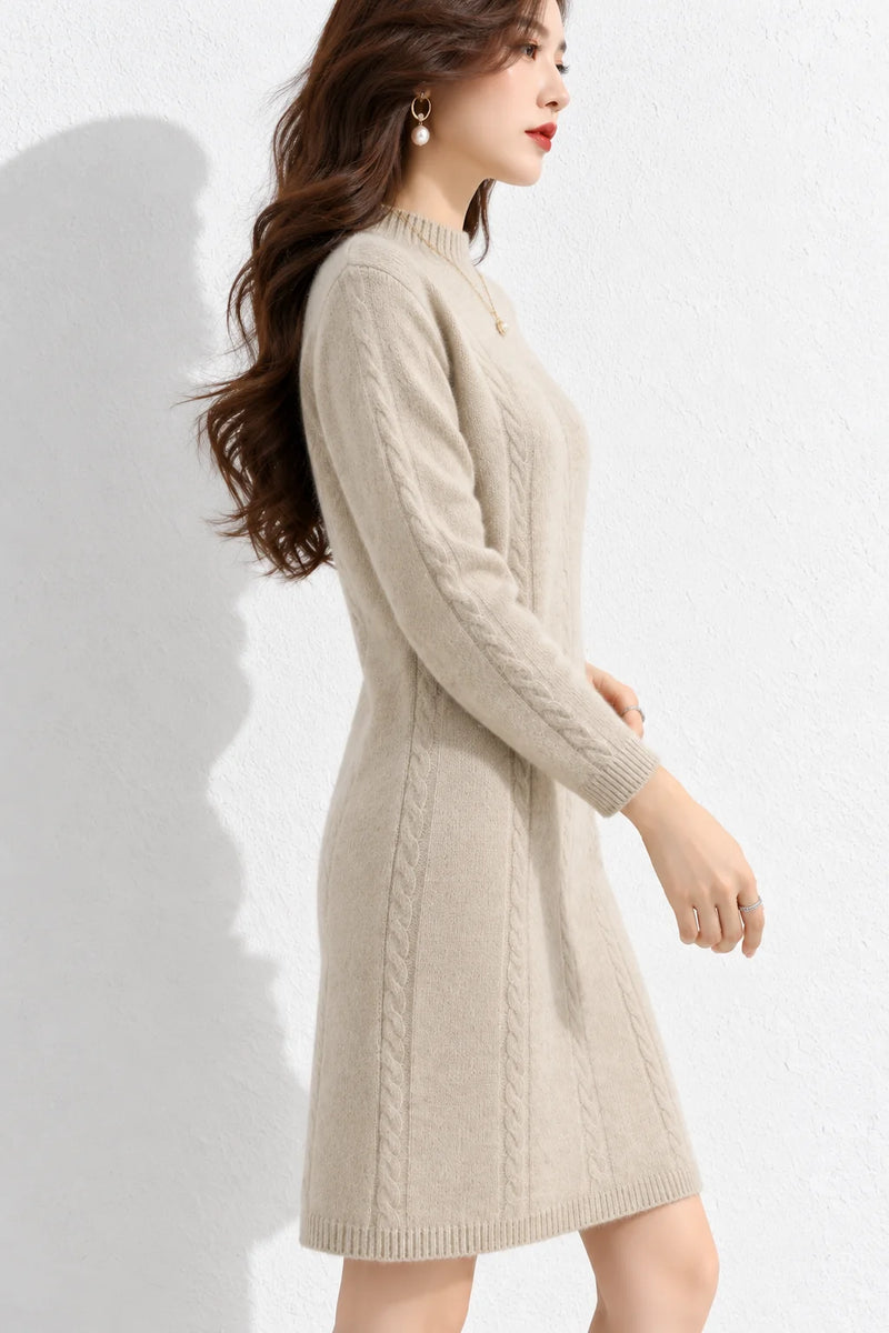 Robe beige hiver
