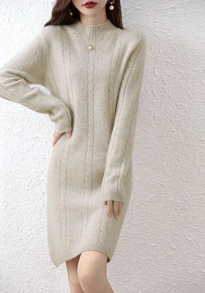 Robe beige hiver