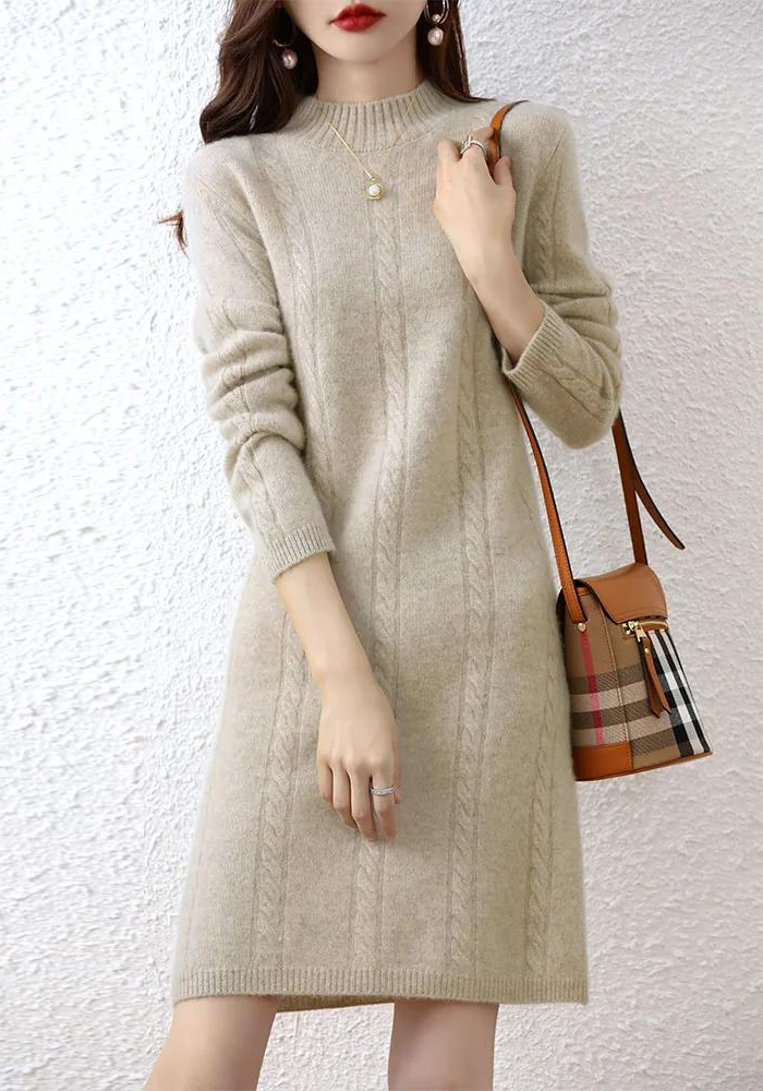 Robe beige hiver Beige / S