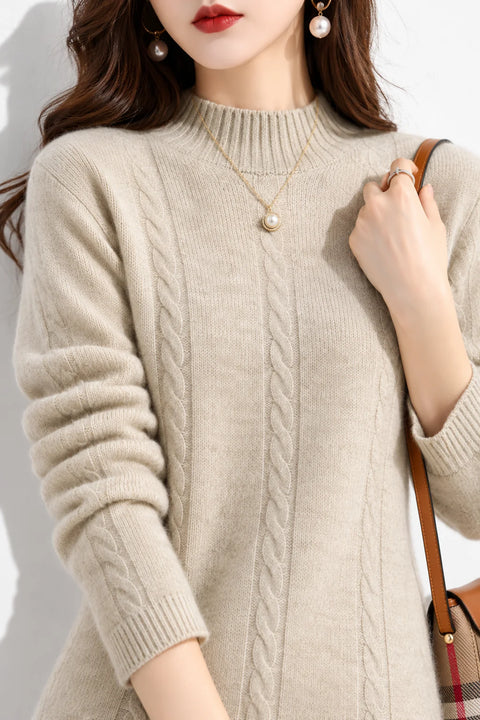 Robe beige hiver