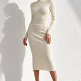 Robe blanche hiver Blanc / S