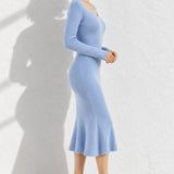 Robe bleu hiver