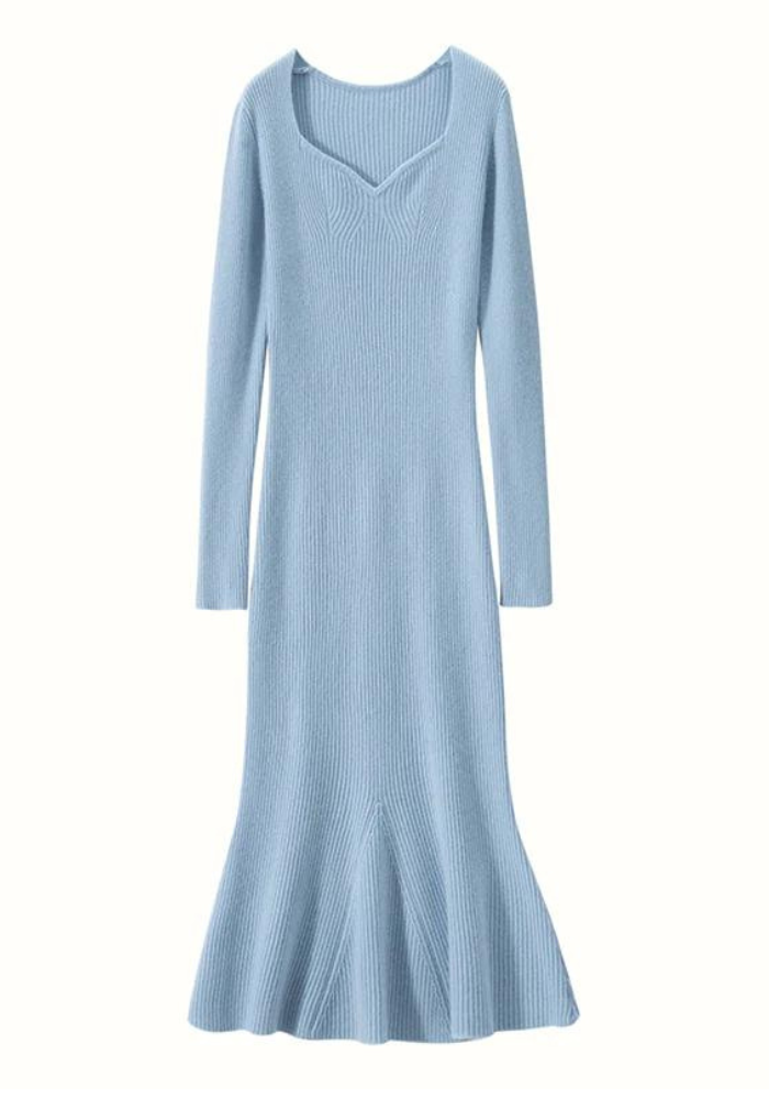 Robe bleu hiver