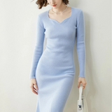 Robe bleu hiver