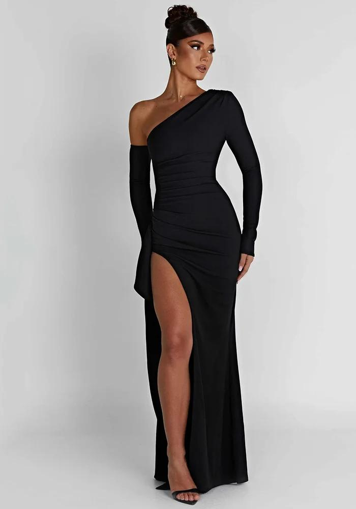 Robe cocktail hiver Noir / S