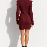 Robe bordeaux hiver