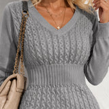 Robe courte hiver col V