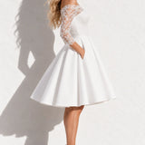 Robe courte mariage hiver 2025
