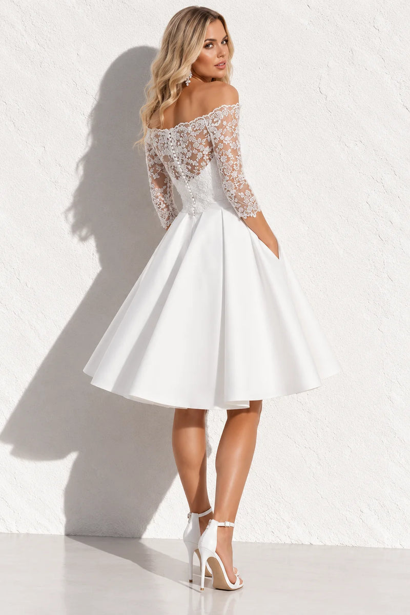 Robe courte mariage hiver 2025