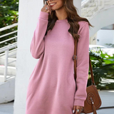 Robe rose hiver femme