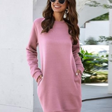 Robe rose hiver