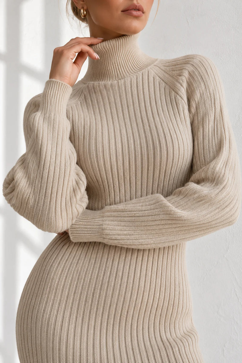 Robe d’hiver col roulé