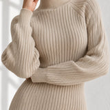 Robe d’hiver col roulé