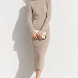 Robe d’Hiver 100% Cachemire Gris / S