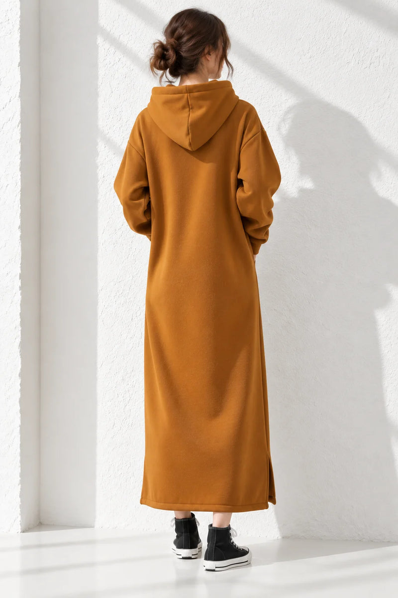 Robe hiver à capuche