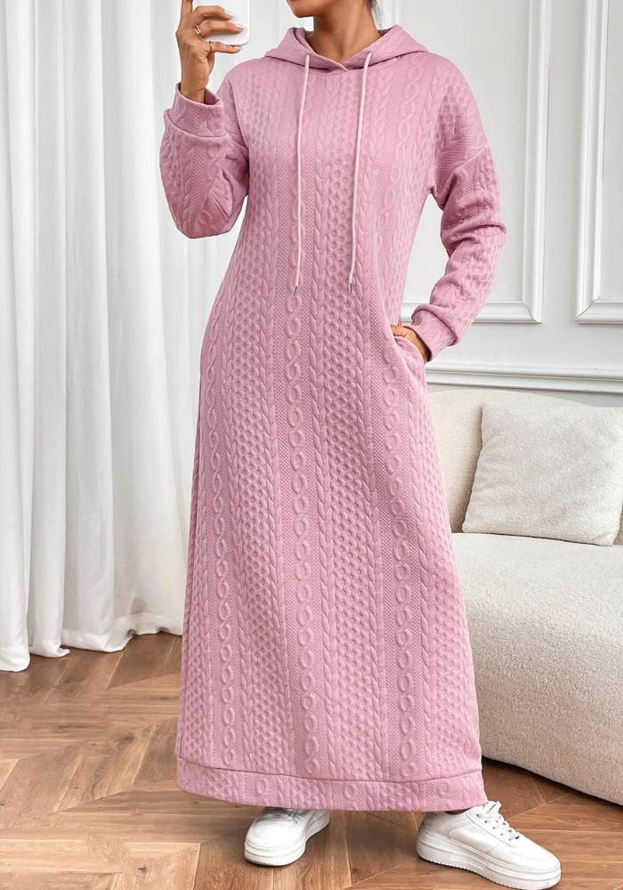 Robe hiver à capuche