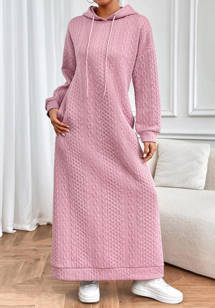 Robe hiver à capuche