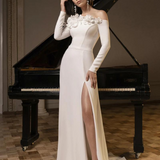 robe-hiver-pour-mariage Blanc / 34