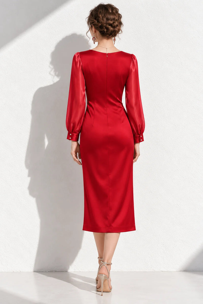 Robe rouge hiver
