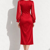 Robe rouge hiver