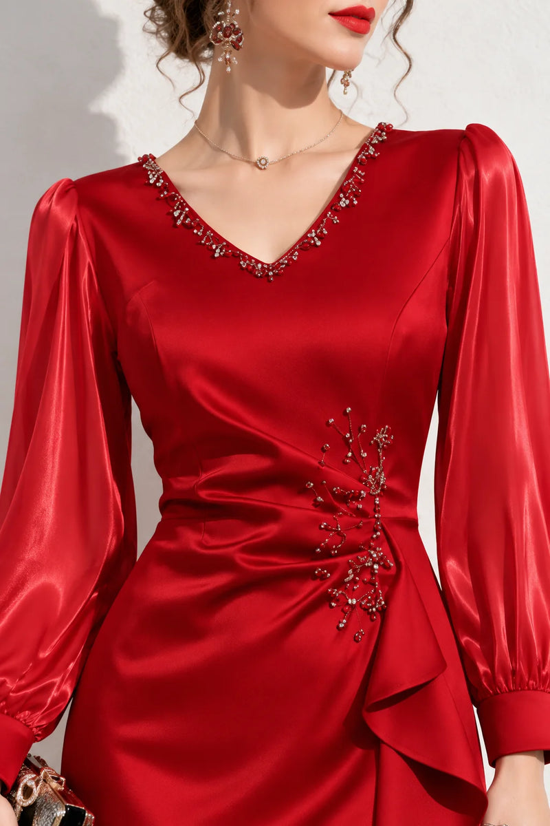 Robe rouge hiver