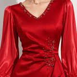 Robe rouge hiver