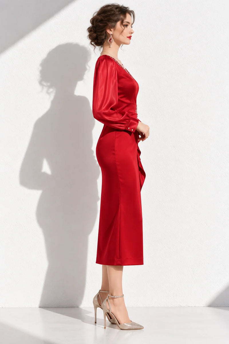 Robe rouge hiver