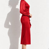 Robe rouge hiver