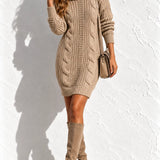 Robe grise hiver Beige / S