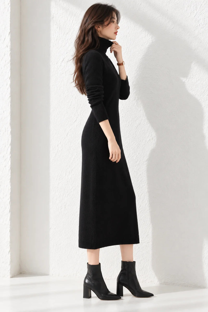 Robe noire hiver