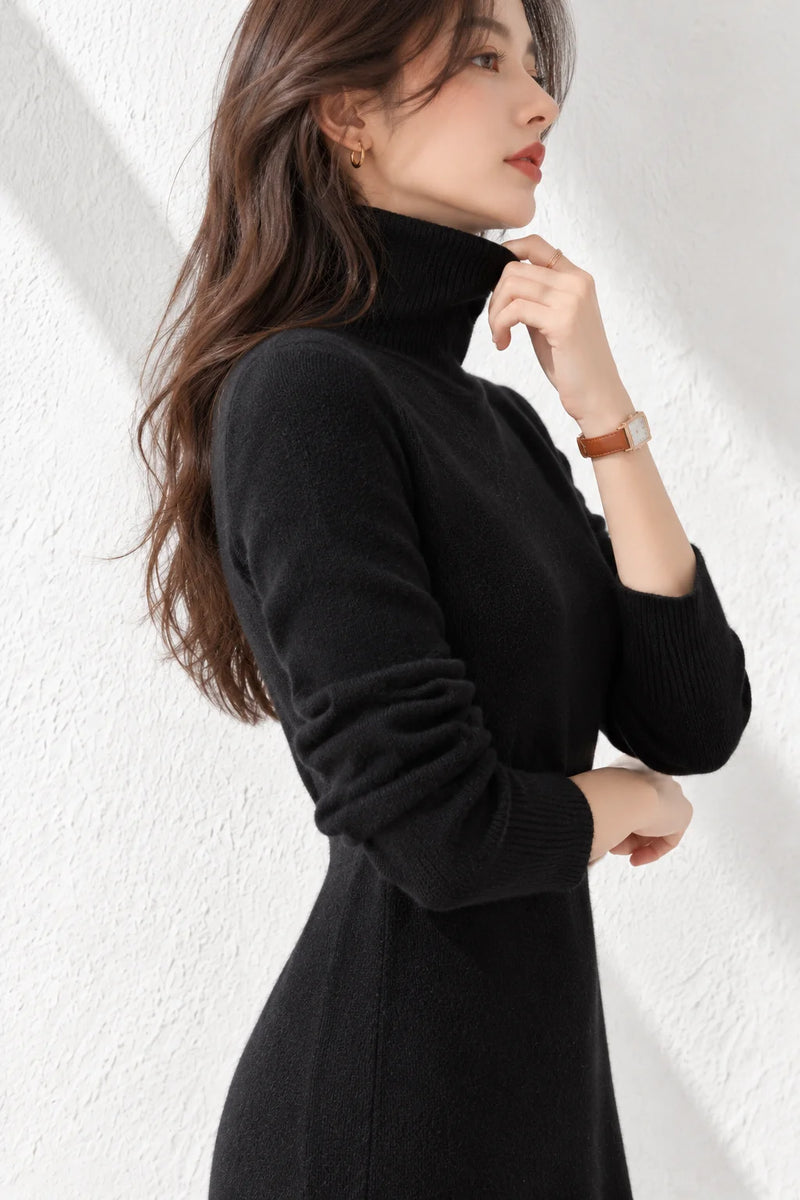 Robe noire hiver